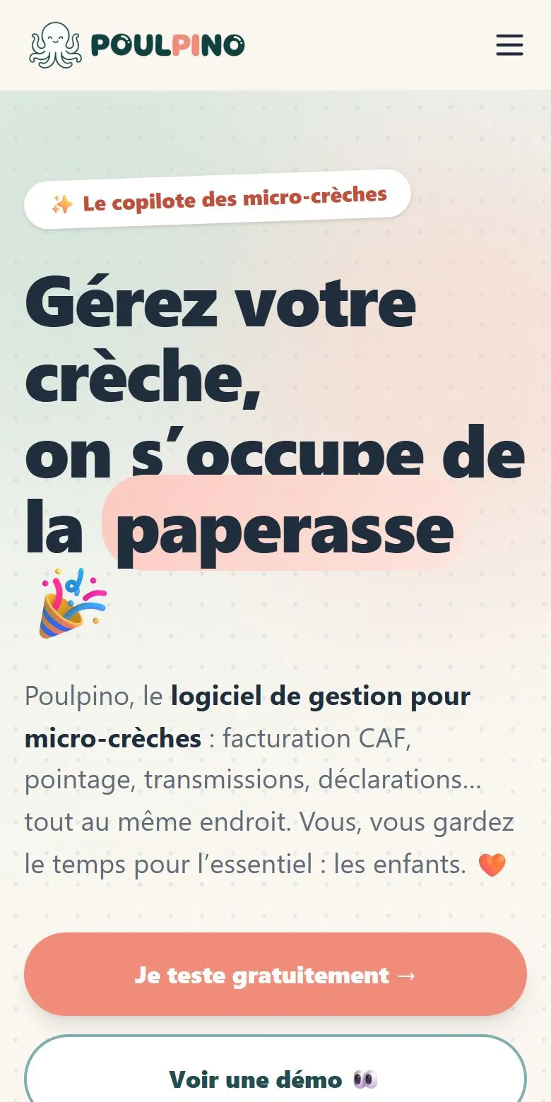 Poulpino sur smartphone